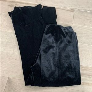 Women’s Black Velvet Leggings